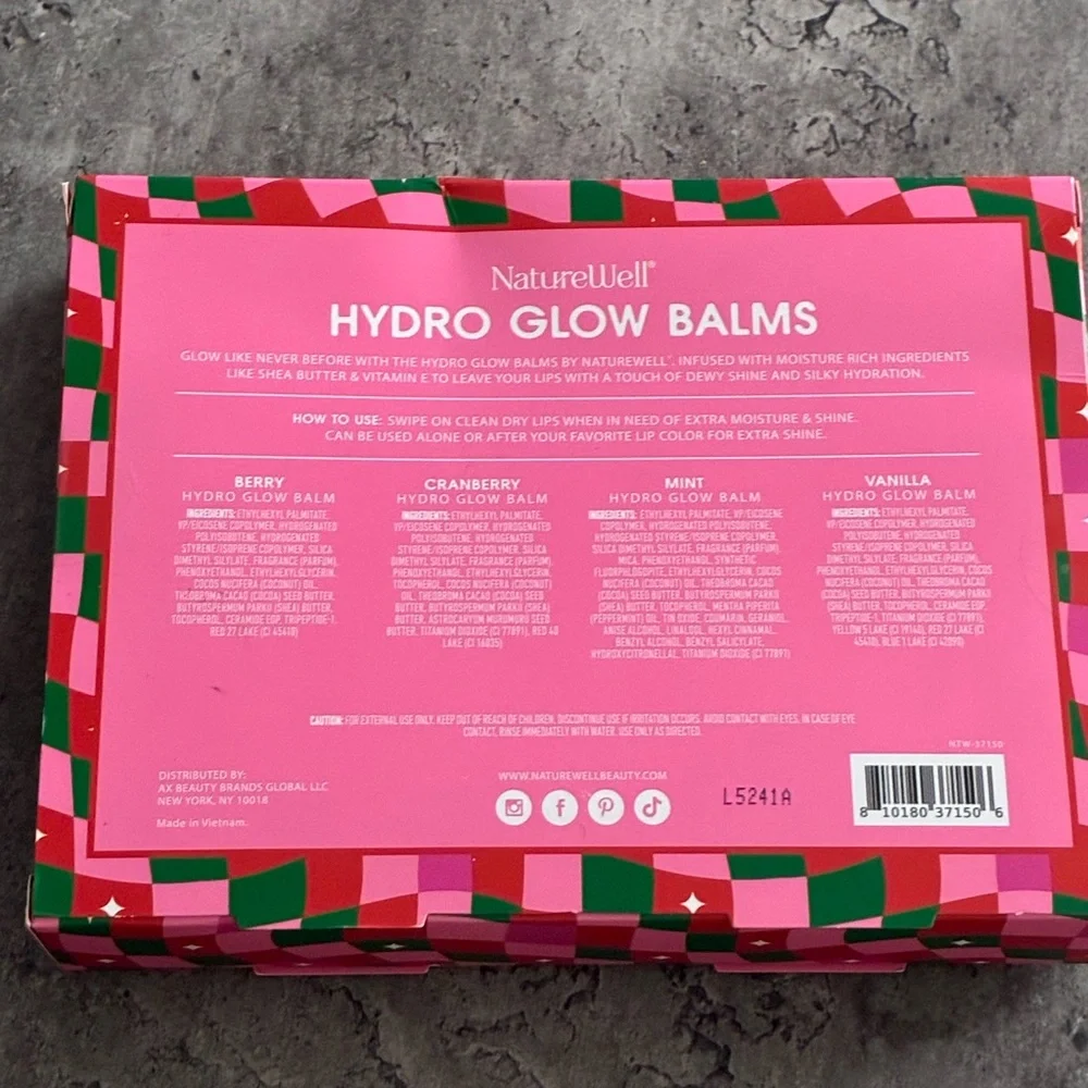 NatureWell Hydro Glow Balms with Shea Butter & Vitamin E